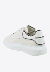 Alexander McQueen Oversized Leather Low-Top Sneakers White 625156WHXMT_9074
