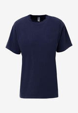 LA Apparel Basic Crewneck T-shirt Blue LAC1801_NAVY