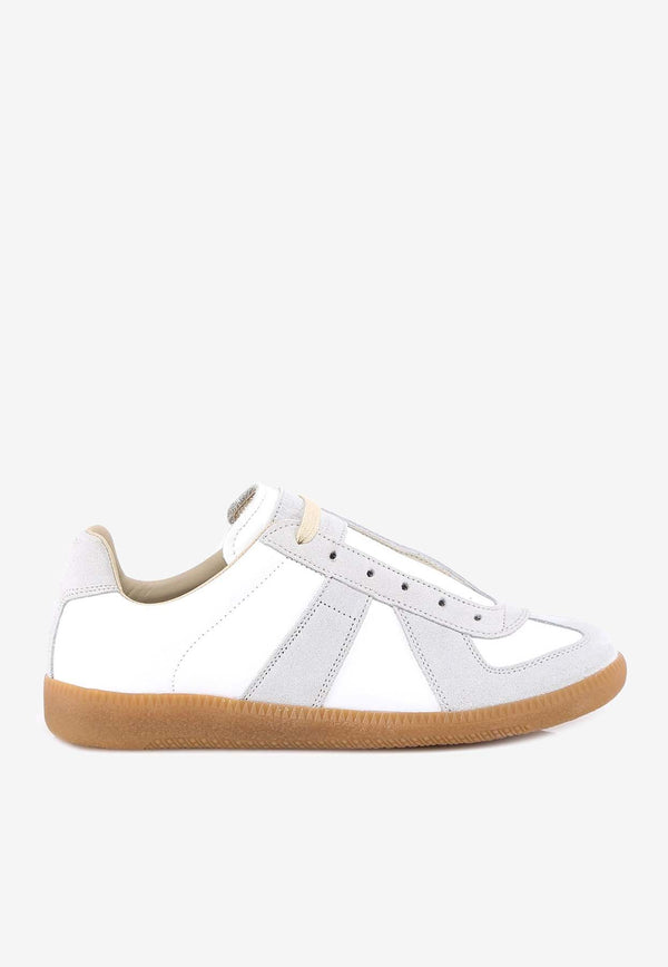 Maison Margiela Replica Leather Low-Top Sneakers White S58WS0109P1895_T1016