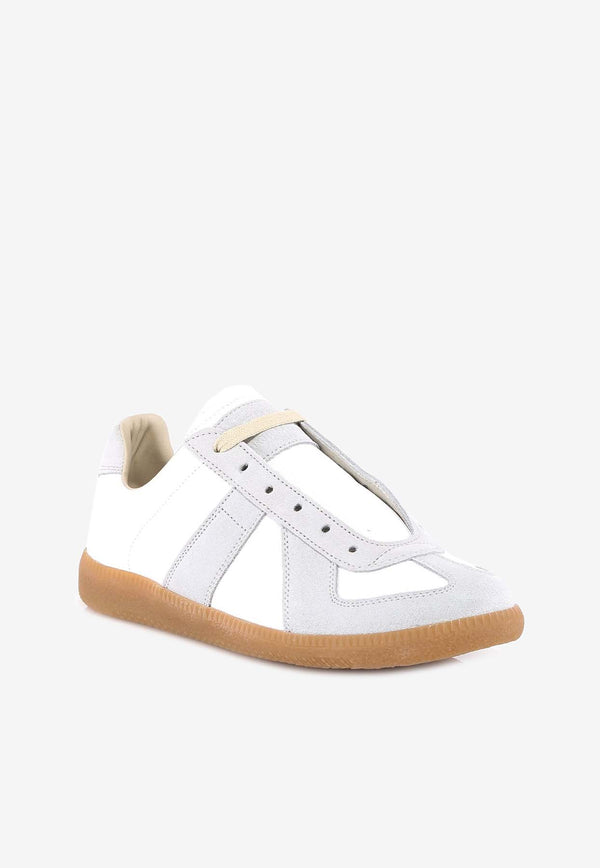 Maison Margiela Replica Leather Low-Top Sneakers White S58WS0109P1895_T1016