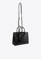 Saint Laurent Baby Sac De Jour Top Handle Bag in Calf Leather Black 42186302G9W_1000