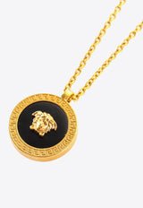 Versace Medusa Chain-Link Necklace Black DG17255DJMR_K41T