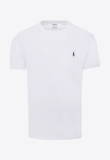 Polo Ralph Lauren Logo Embroidered Basic T-shirt White 710680785_003