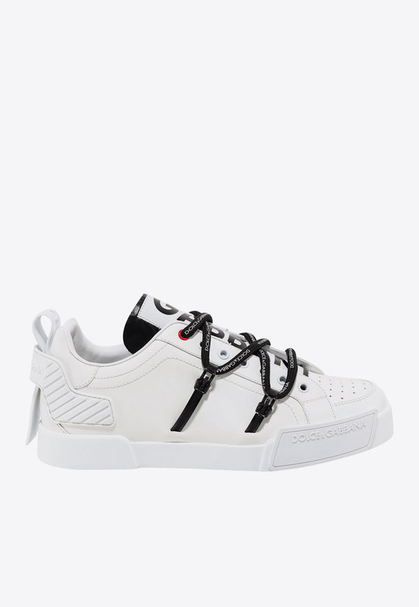 Dolce & Gabbana Portofino Leather Low-Top Sneakers White CS1783AJ986_89697