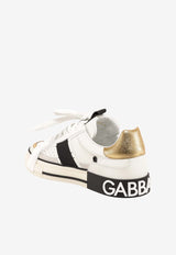 Dolce & Gabbana 2.Zero Leather Low-Top Sneakers White CS1863AO222_8B996