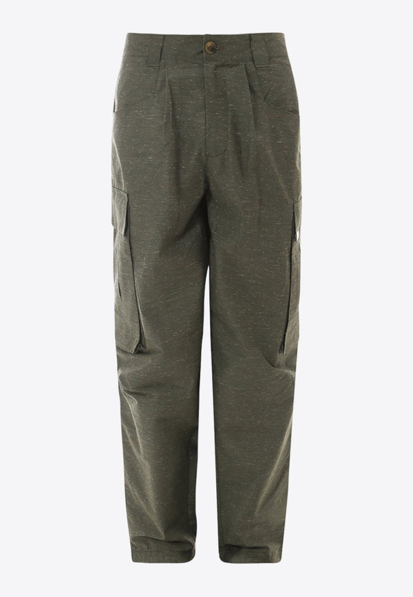 The Silted Company Straight Leg Cargo Pants Green RKVEFR_FOREST
