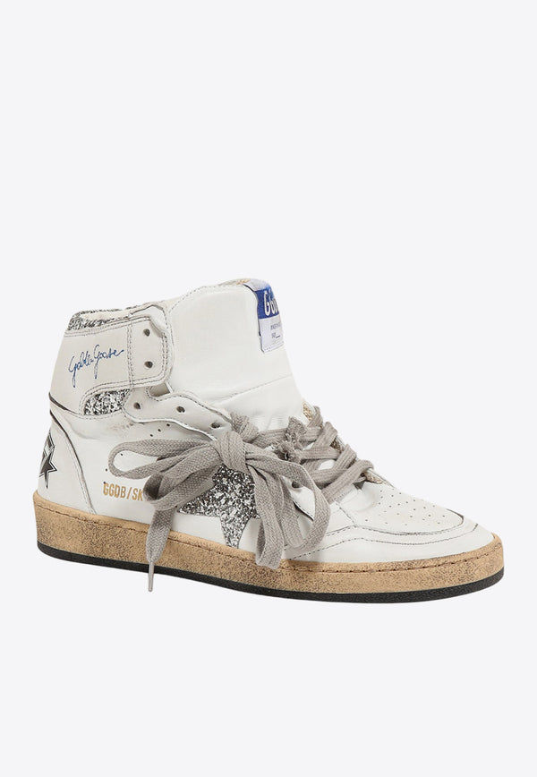 Golden Goose DB Sky-Star High-Top Leather Sneakers White GWF00230F002192_80185