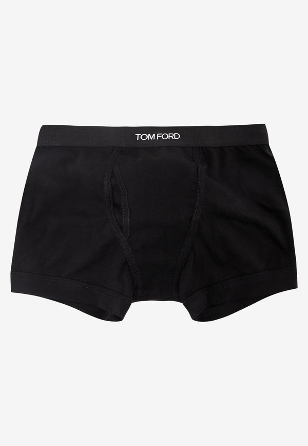 Tom Ford Logo Waistband Boxer Black T4LC31040_002