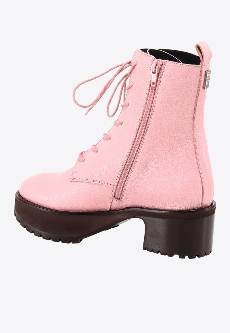 By Far Cobain 60 Grained Leather Ankle Boots Pink 21PFCBBPOGRL_PO