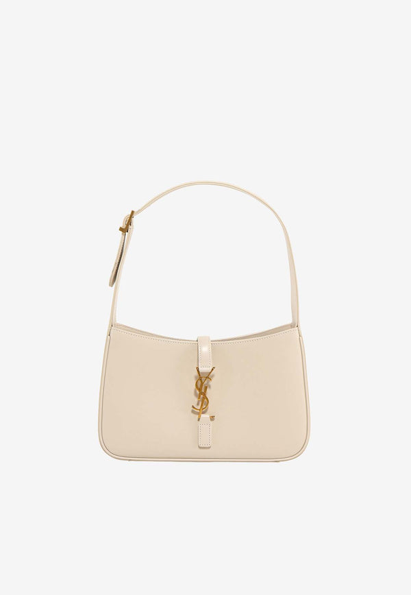 Saint Laurent Le 5 Á 7 Calf Leather Shoulder Bag Beige 6572282R20W_9207