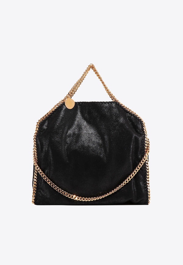 Stella McCartney Falabella Fold-Over Logo Charm Tote Bag Black 234387W9355_1000