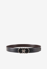 Salvatore Ferragamo Reversible Gancini Leather Belt Black 679938694531_NERO