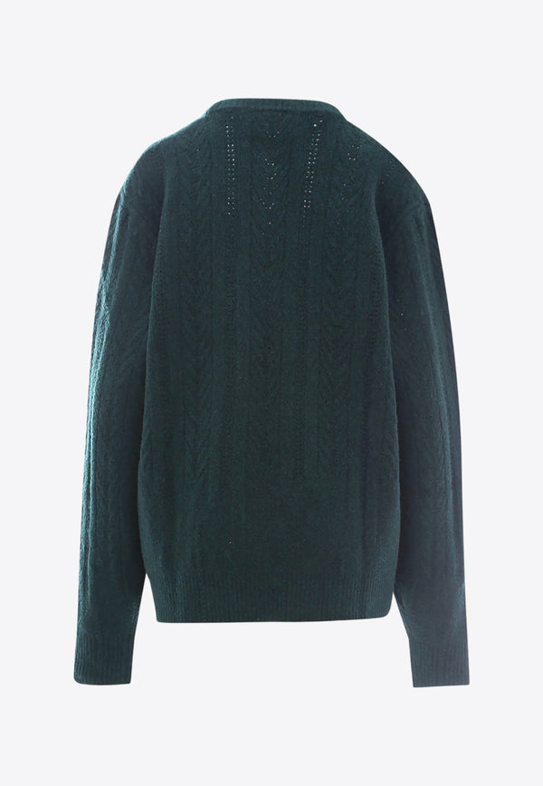 anyLovers Wool-Blend Knitted Sweater Dark Green AI21ANY02_BOSCO