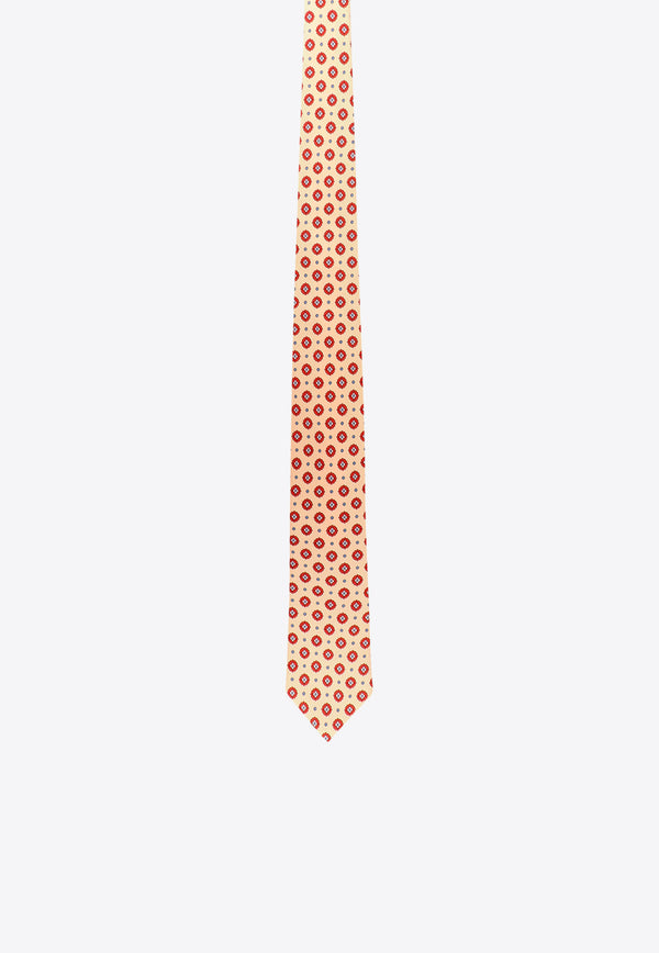 Nicky Milano Patterned Silk Tie Pink ZOOA_3
