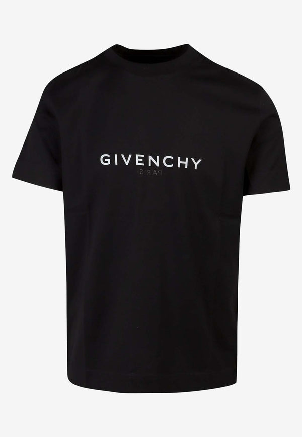 Givenchy Logo Print Crewneck T-shirt BM71653Y6B_001