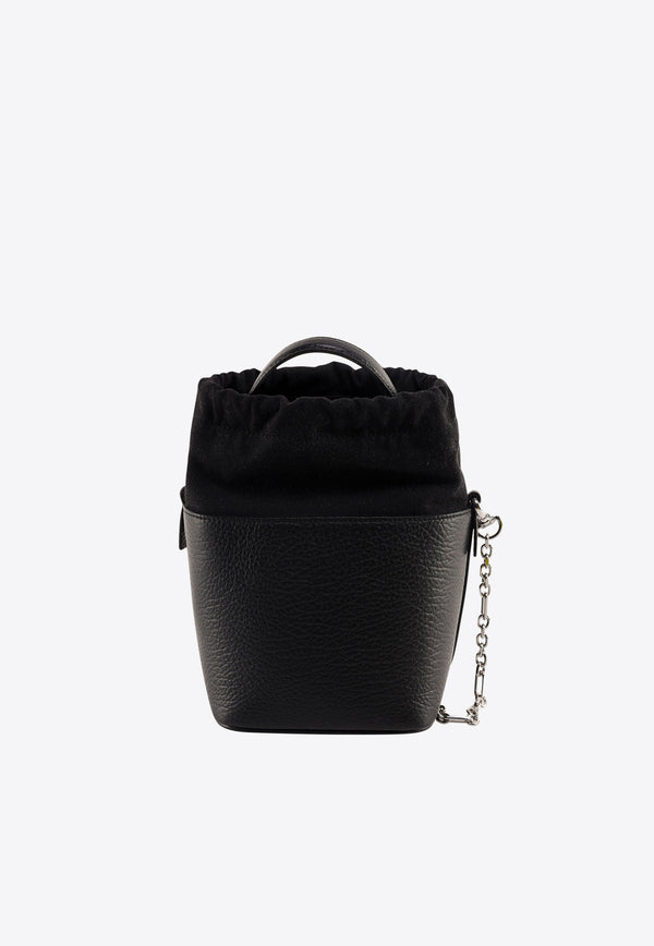 Maison Margiela Small 5AC Leather Bucket Bag Black S61WG0035P4348_T8013