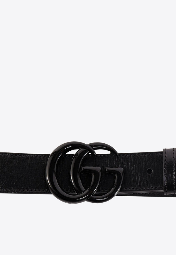 Gucci GG Marmont Thin Leather Belt Black 41451618YXV_1000