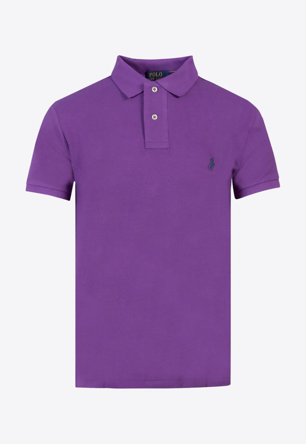 Polo Ralph Lauren Logo Embroidered Polo T-shirt Purple 710795080_030