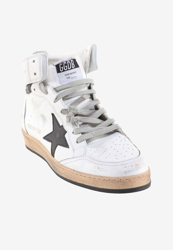 Golden Goose DB Sky Star High-Top Leather Sneakers White GMF00230F002190_10283