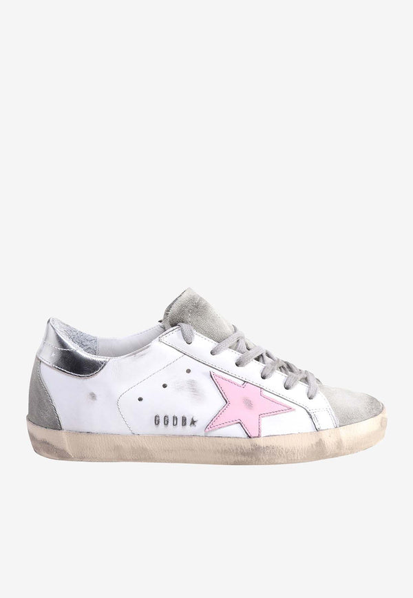 Golden Goose DB Superstar Leather Sneakers with Metallic Heel White GWF00102F002435_81482