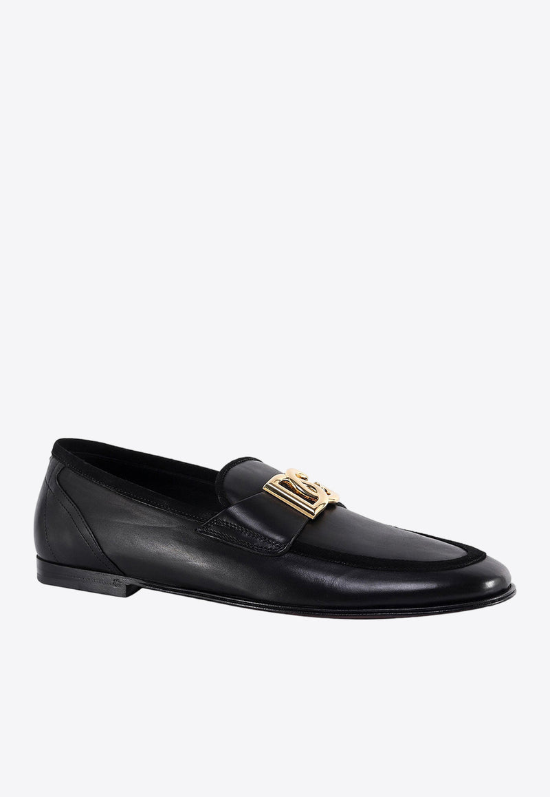 Dolce & Gabbana Ariosto Leather Cross-Over Loafers A50462AQ993_80999