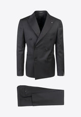 Tagliatore Double-Breasted Wool Suit Black SFBR10A01060001_N5012