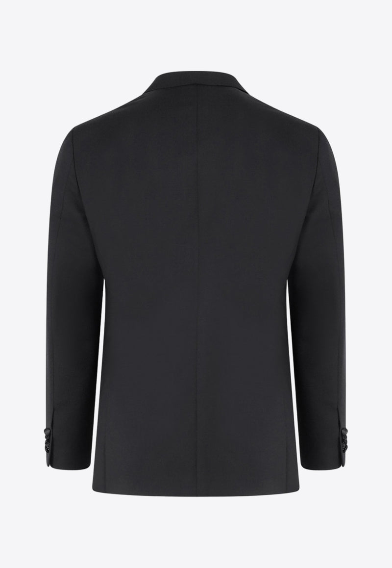 Caruso Single-Breasted Wool-Blend Tuxedo Suit Black PE0206_0910