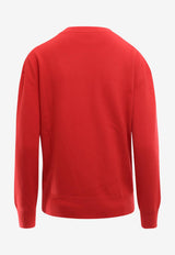 K Krizia Logo Intarsia Wool Sweater Red J1CX1700M_RED