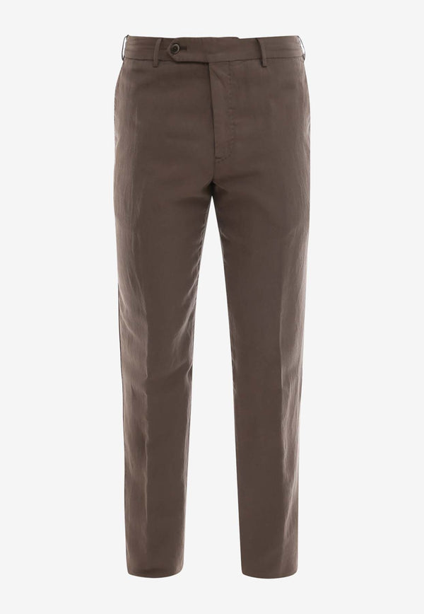 PT Torino Straight-Leg Tailored Pants Brown COVTJGZ20CL1PU31_Y180