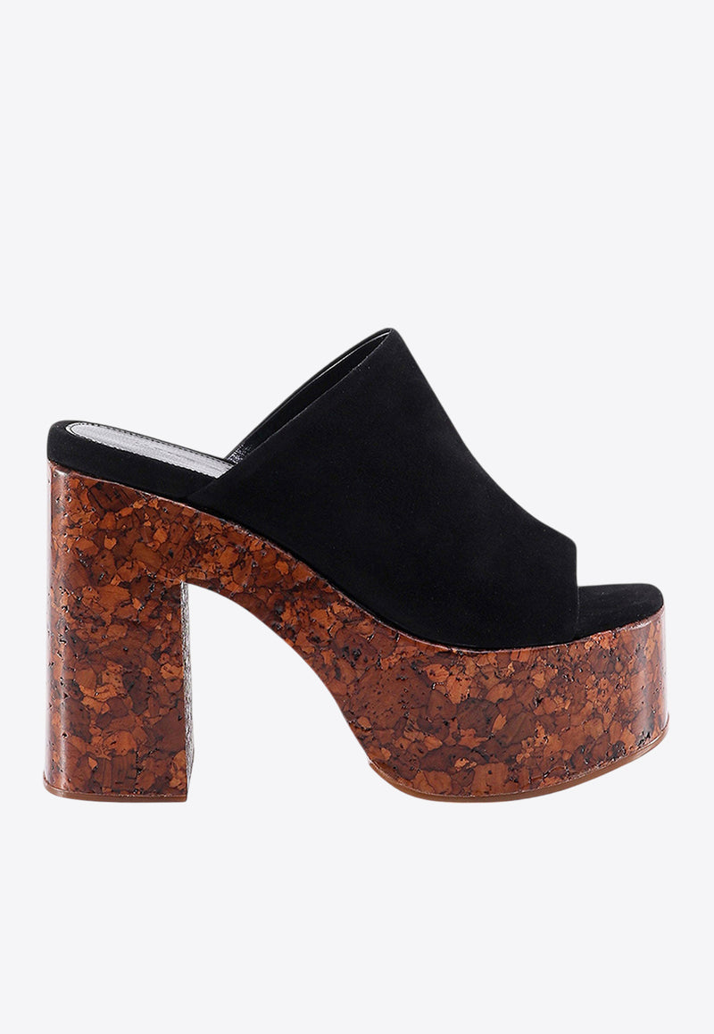 Haus Of Honey 130 Suede Platform Sandals Black HW23612_BLACK