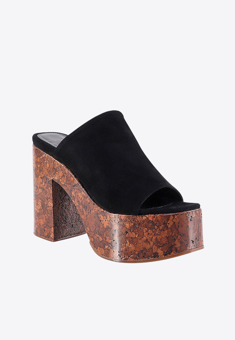 Haus Of Honey 130 Suede Platform Sandals Black HW23612_BLACK