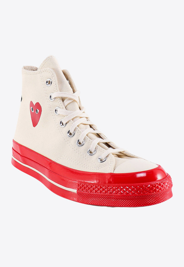 Comme Des Garçons Play X Converse Chuck 70 High-Top Sneakers White P1K124_WHITE