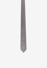 Nicky Milano Patterned Silk Tie Gray FRACL_2