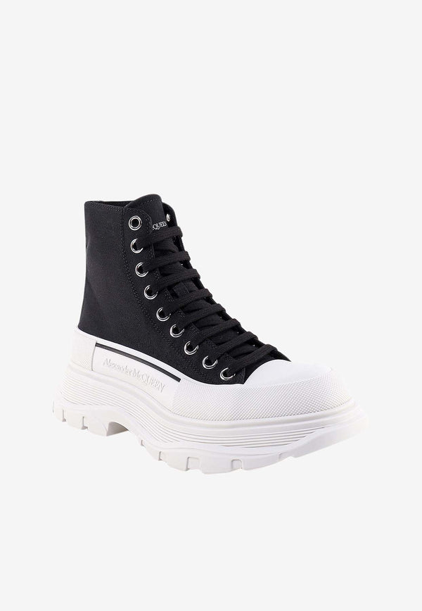 Alexander McQueen Tread Slick High-Top Sneakers Black 697080W4MV2_1070
