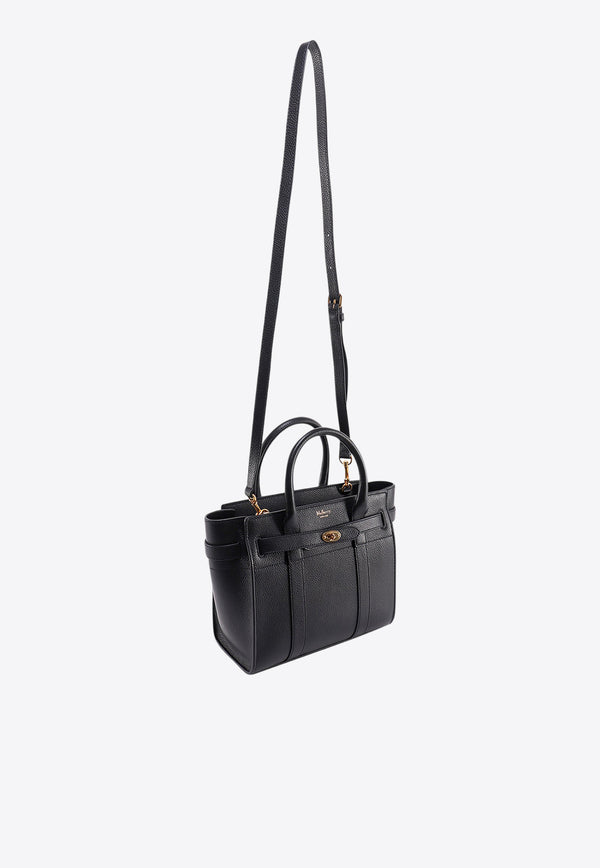 Mulberry Mini Bayswater Leather Tote Bag Black HH4949205_A100