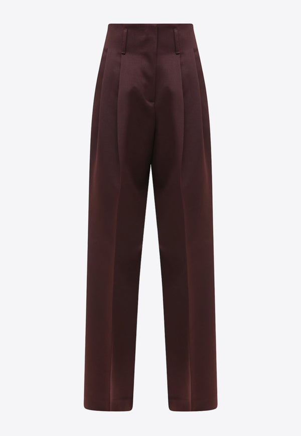 Golden Goose DB Wide-Leg Tailored Pants Brown GWP01203P000694_55429
