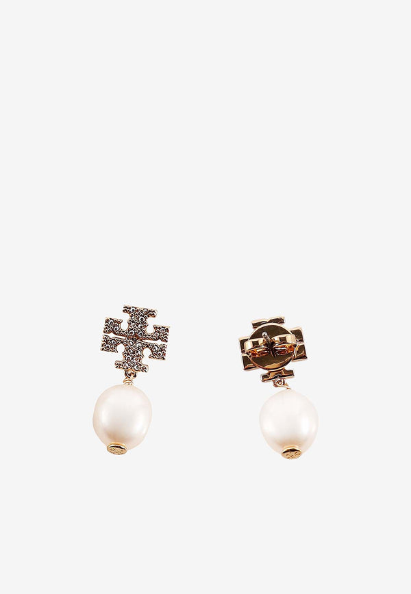 Tory Burch Kira Crystal Paved Pearl Drop Earrings Gold 60525_137