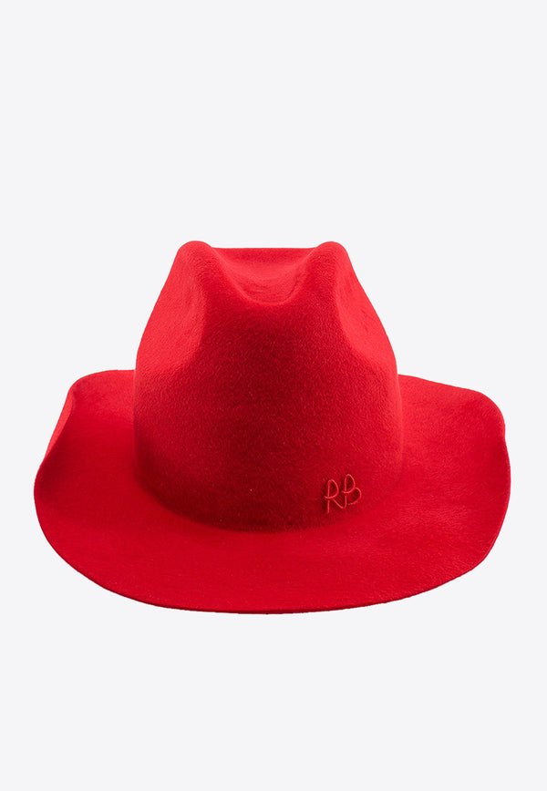 Ruslan Baginskiy Logo Embroidered Hat Red CWB034FWRB_RED