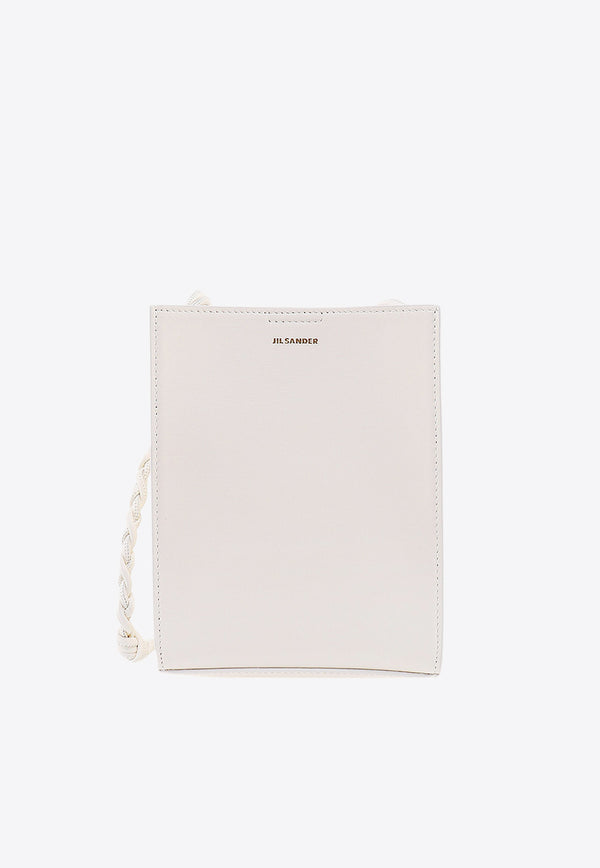 Jil Sander Small Tangle Leather Shoulder Bag White J07WG0001P4841_106