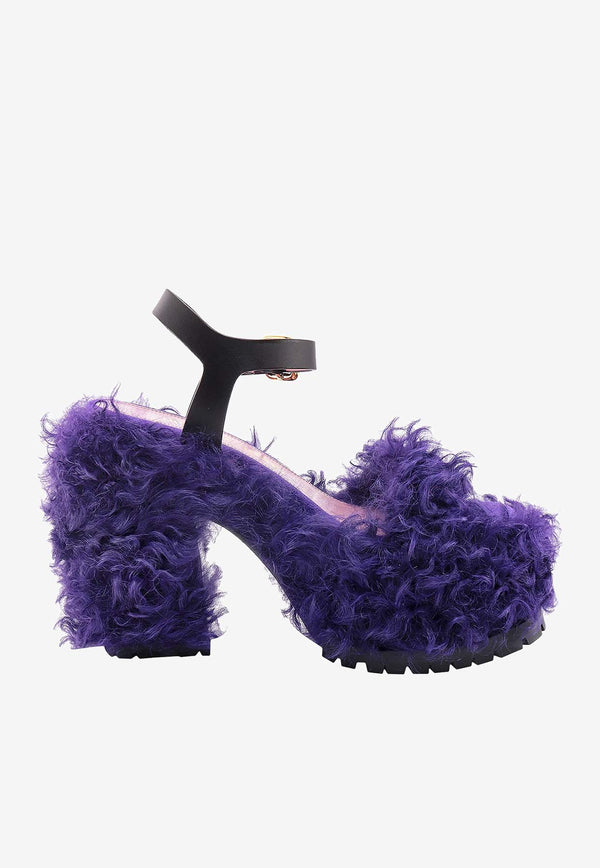 Haus Of Honey 120 Kalgan Feather-Embellished Sandals Purple HW25619_VIOLET