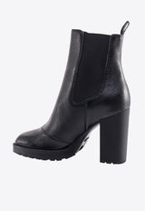 Hogan 100 Leather Chelsea Boots Black HXW6230EL30RXQ_B999
