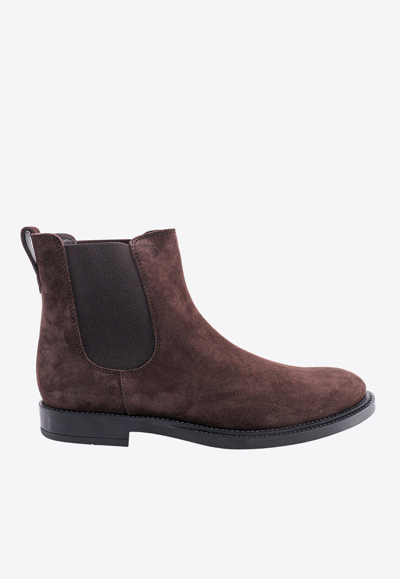 Tod's Suede Ankle Boots Brown XXM62C00P20RE0_S800