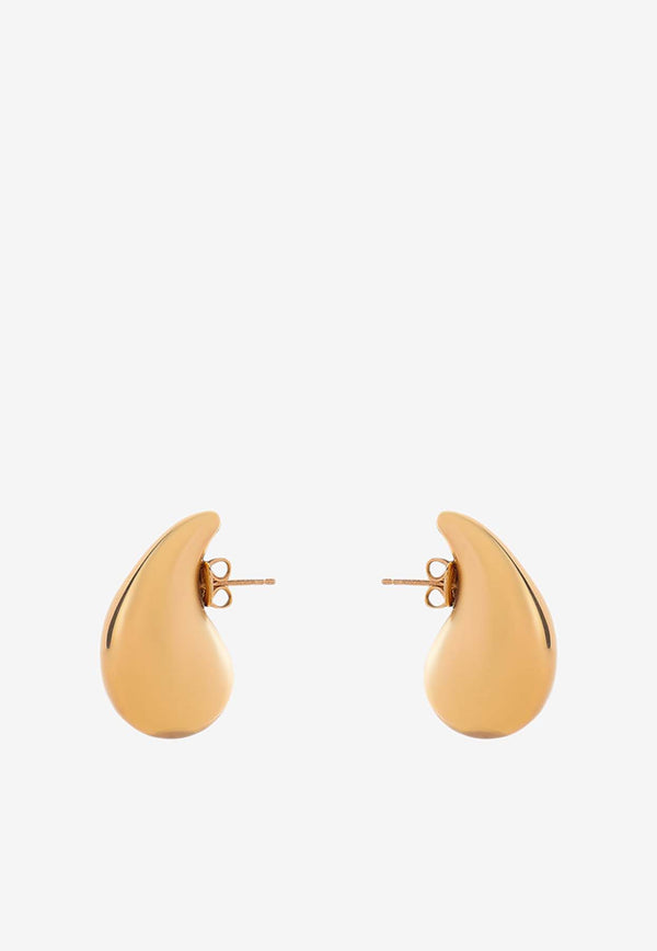 Bottega Veneta Small Drop-Shaped Earrings Gold 716783VAHU0_8120