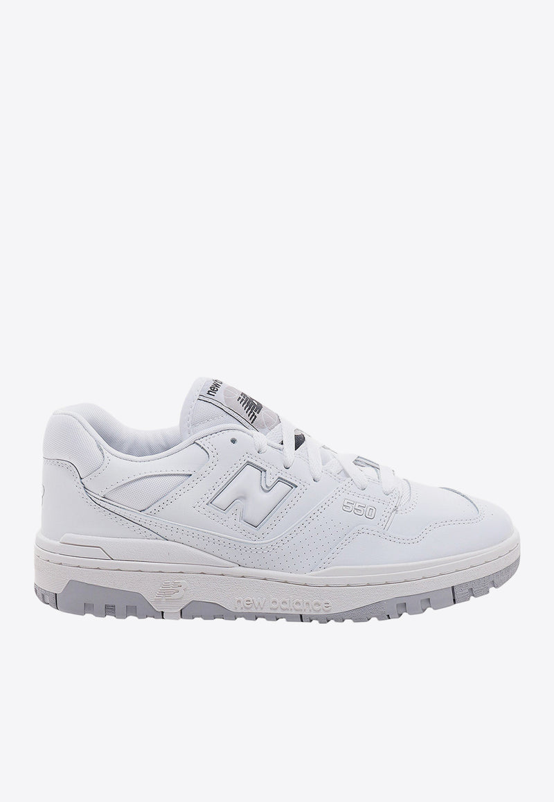 New Balance 550 Leather Low-Top Sneakers White BB550PB1_WHITE