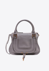 Chloé Medium Marcie Leather Shoulder Bag Gray C22AS660I31_053