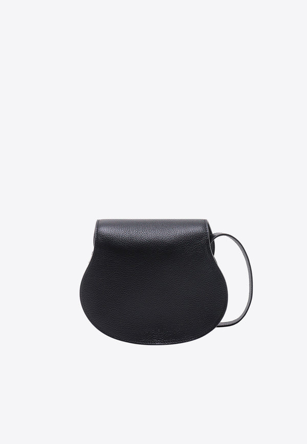 Chloé Small Marcie Leather Crossbody Bag Black C22AS680I31_001