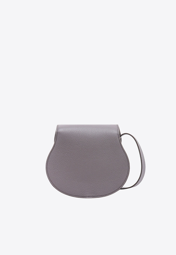 Chloé Small Marcie Leather Crossbody Bag Gray C22AS680I31_053