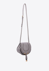 Chloé Small Marcie Leather Crossbody Bag Gray C22AS680I31_053