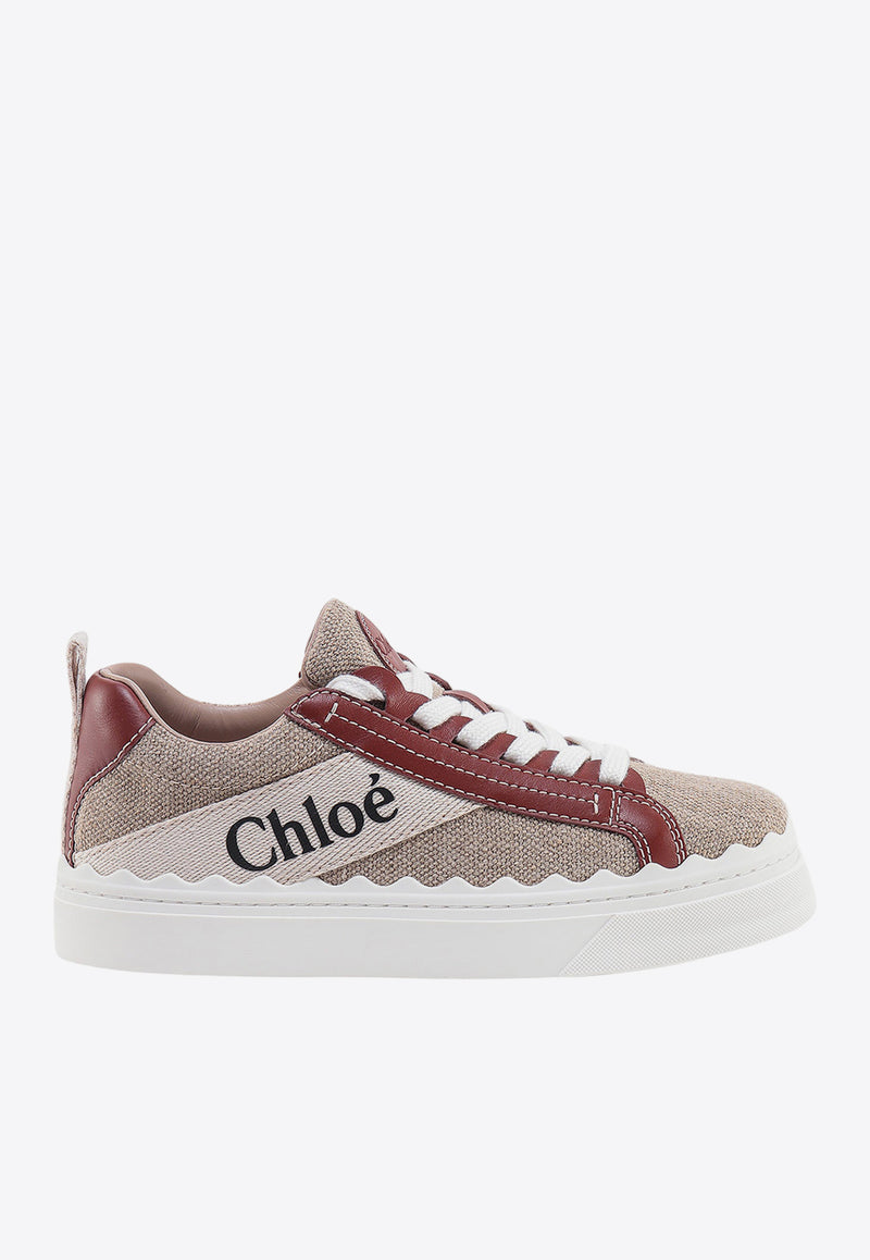 Chloé Lauren Low-Top Sneakers Beige C22U108Z4_90U