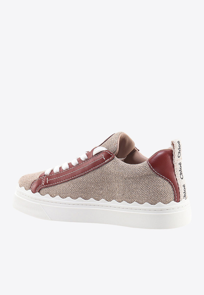 Chloé Lauren Low-Top Sneakers Beige C22U108Z4_90U